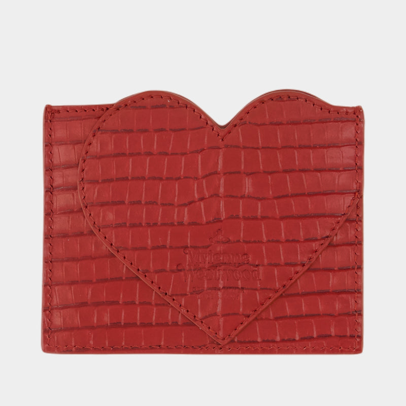 Porte-Carte Heart - Vivienne Westwood - Cuir - Noir