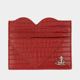 Porte-Carte Heart - Vivienne Westwood - Cuir - Noir