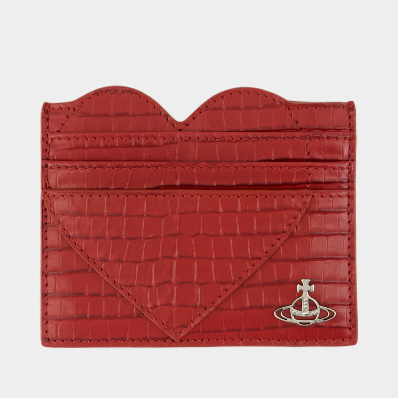 Porte-Carte Heart - Vivienne Westwood - Cuir - Noir
