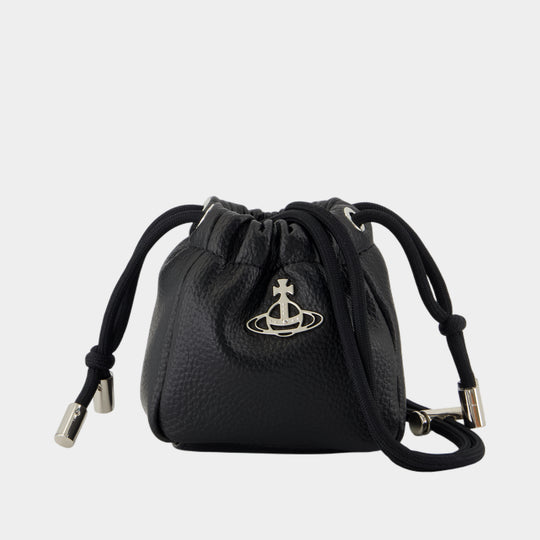 Pochette Nano Hilary - Vivienne Westwood - Cuir - Noir