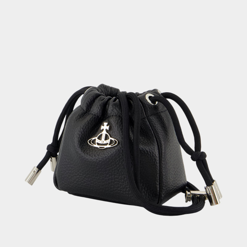 Pochette Nano Hilary - Vivienne Westwood - Cuir - Noir