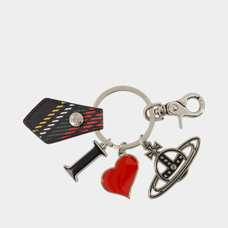 Porte Clé I Love Orb - Vivienne Westwood - Métal - Noir
