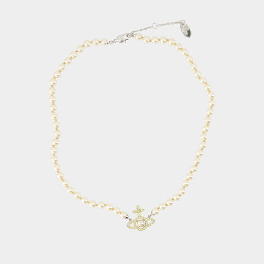 Collier Olympia Pearl - Vivienne Westwood - Métal - Argenté