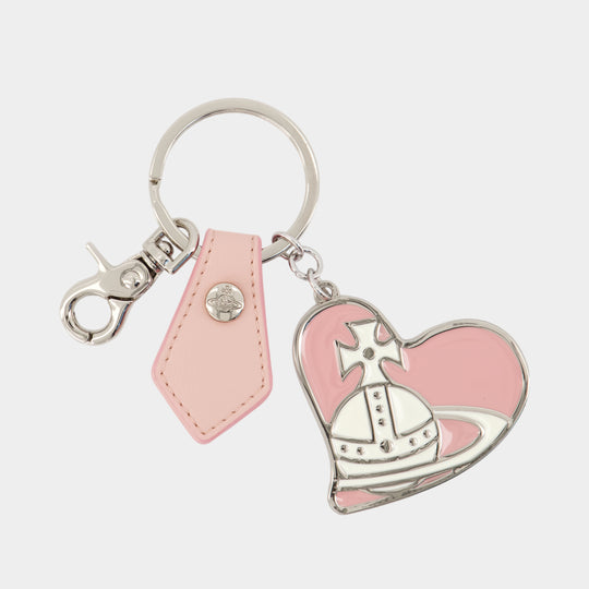 Porte-Clé Orb Heart - Vivienne Westwood - Métal - Rose