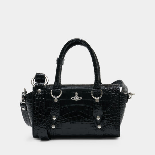 Sac À Bandoulière Bettina Mini - Vivienne Westwood - Cuir - Noir