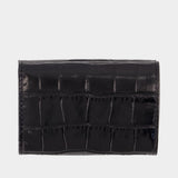 Portefeuille Envelope Billfold - Vivienne Westwood - Cuir - Noir