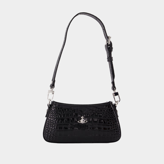 Sac Porté Épaule Tasha - Vivienne Westwood - Cuir - Noir