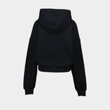 Hoodie Cropped Box - Vivienne Westwood - Coton - Noir