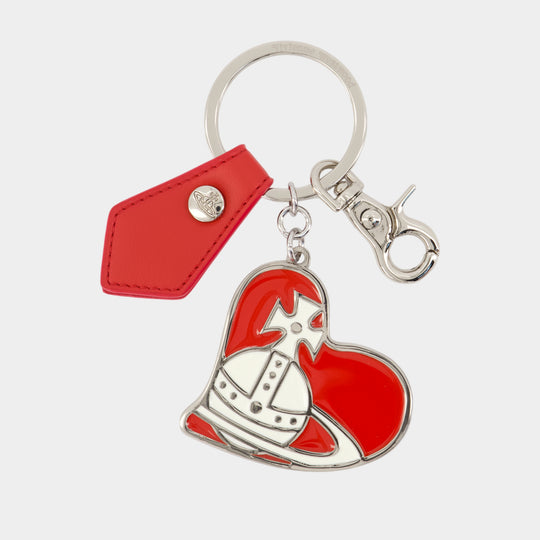 Porte-Clé Orb Heart  - Vivienne Westwood - Métal - Rouge