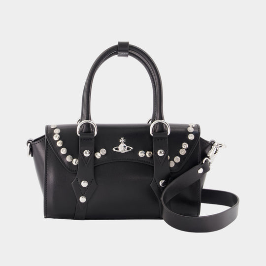 Sac À Bandoulière Bettina Mini - Vivienne Westwood - Cuir - Noir