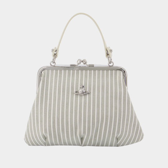 Sac À Main Granny Frame - Vivienne Westwood - Coton - Gris