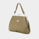 Sac À Main Granny Frame - Vivienne Westwood - Synthétique - Kaki