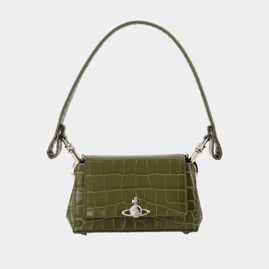 Sac À Main Hazel Small - Vivienne Westwood - Cuir - Kaki