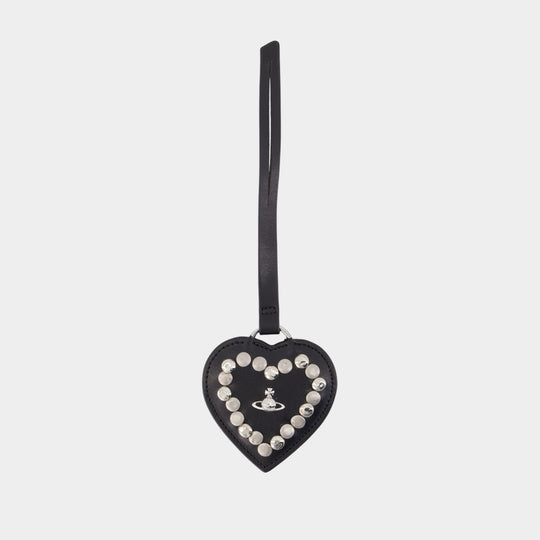 Charm Heart Mirror - Vivienne Westwood - Cuir - Noir