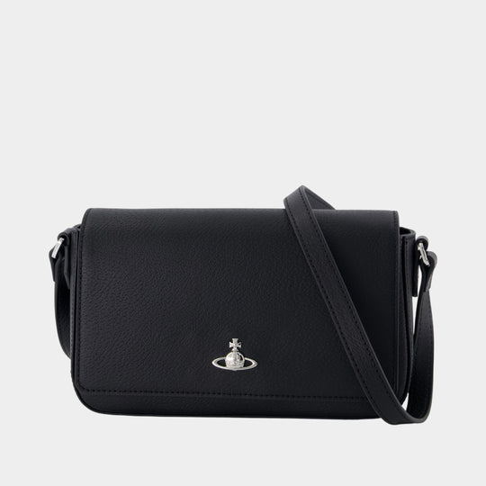 Sac À Bandoulière Ginny - Vivienne Westwood - Cuir - Noir