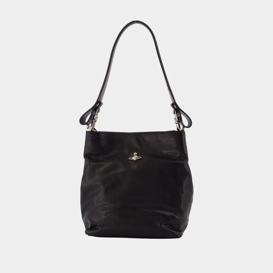Sac Porté Épaule Lottie Small - Vivienne Westwood - Cuir - Noir
