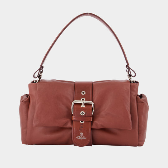 Sac À Main Hazel Treasure Xl - Vivienne Westwood - Cuir - Bordeaux