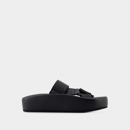 Sandales - MM6 Maison Margiela - Cuir - Noir