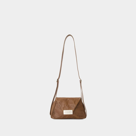 Sac Numeric Medium Worn Out - MM6 Maison Margiela - Cuir - Marron