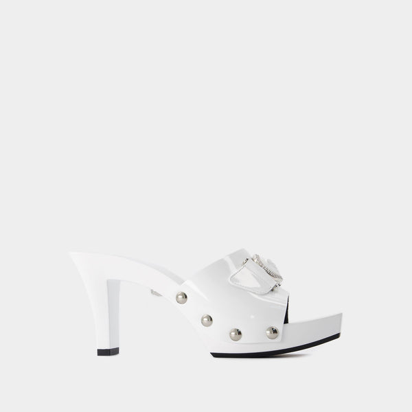 Escarpins T.60 - Versace - Cuir - Blanc
