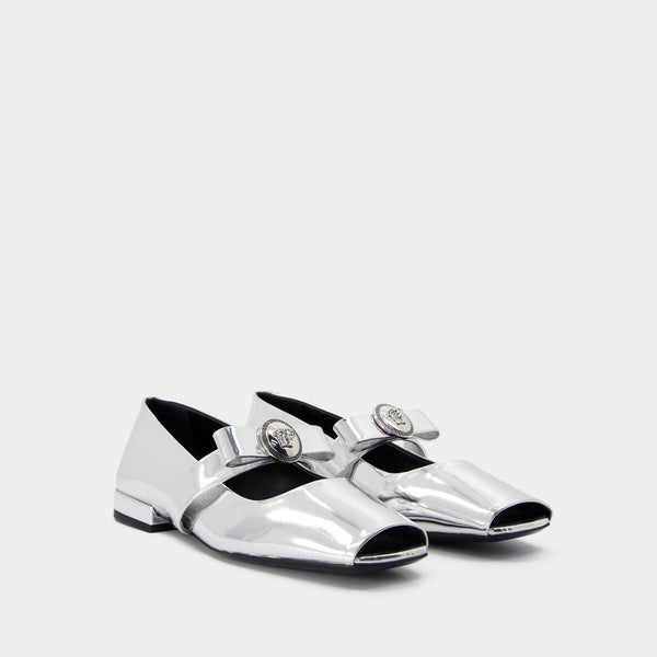 Ballerines T.20 - Versace - Cuir - Argenté