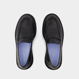 Mocassins Adriano - Versace - Cuir - Noir