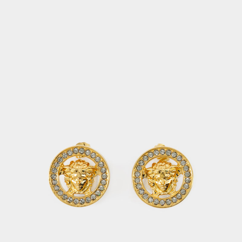 Boucles D'oreilles Medusa 95 - Versace - Métal - Doré