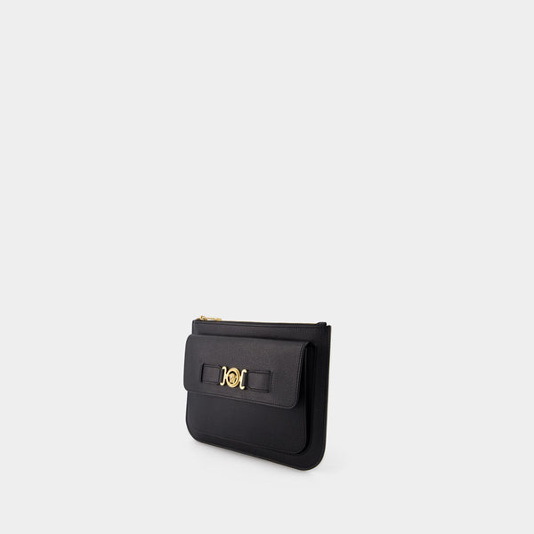 Pochette Small Medusa Biggie - Versace - Cuir - Noir
