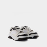 Sneakers Odissea - Versace - Cuir - Noir/Blanc