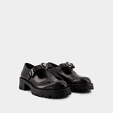 Derbies Gianni Ribbon - Versace - Cuir - Noir