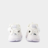 Sneakers Low Top - Versace - Cuir - Blanc