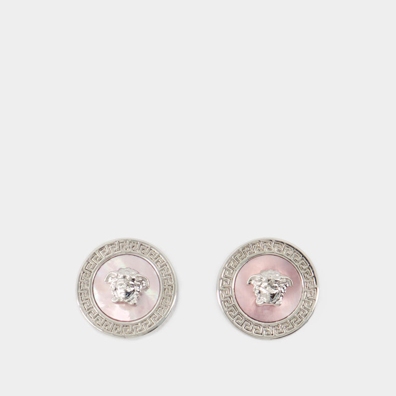 Boucles D'oreilles Icon - Versace - Métal - Rose