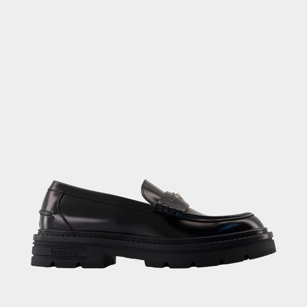 Mocassins - Versace - Cuir - Noir