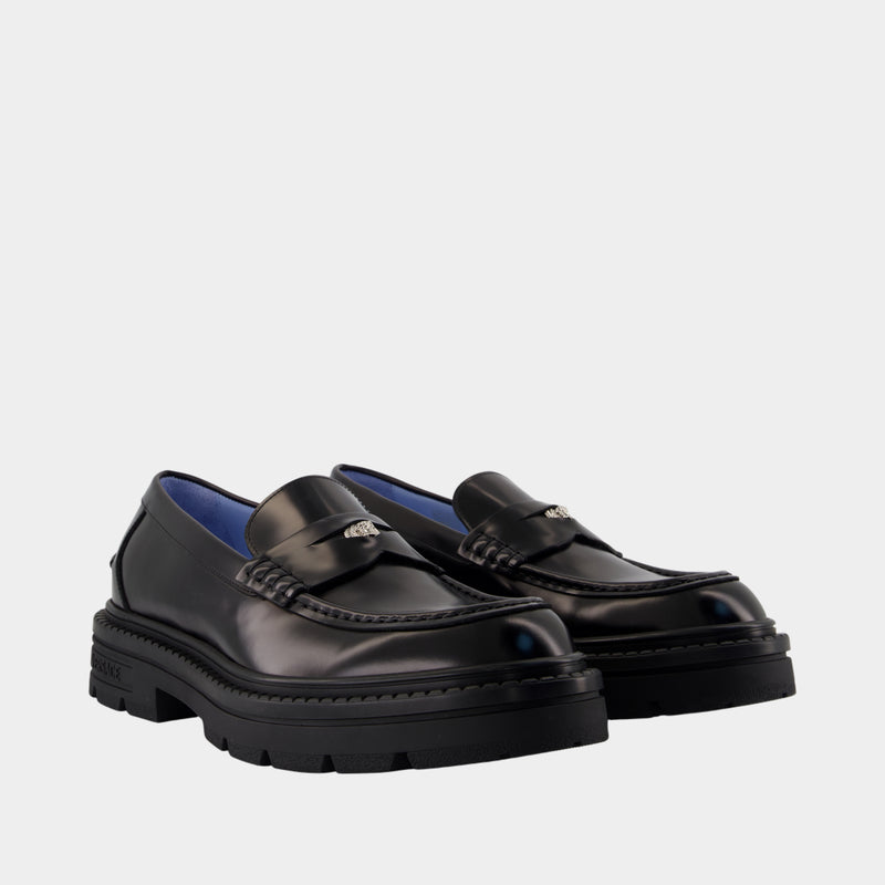 Mocassins - Versace - Cuir - Noir
