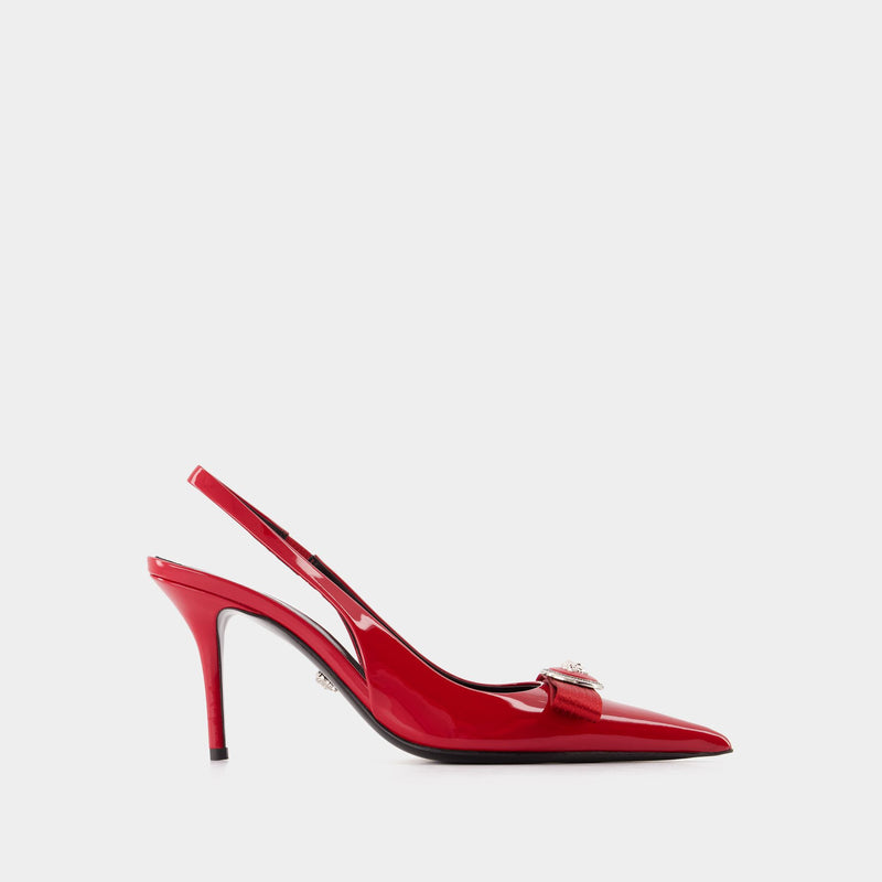 Escarpins Gianni Ribbon - Versace - Cuir - Rouge