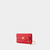 Wallet On Chain Medusa 95 - Versace - Cuir - Rouge