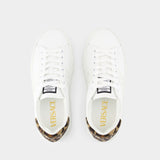 Sneakers La Greca - Versace - Tissu - Blanc