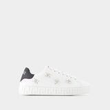 Sneakers La Greca - Versace - Tissu - Blanc