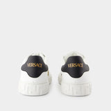 Sneakers La Greca - Versace - Tissu - Noir