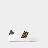 Sneakers La Greca - Versace - Tissu - Noir