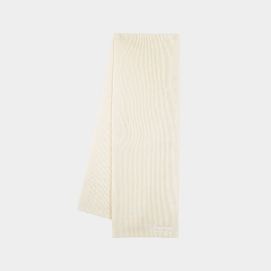 Écharpe Embroidery Versace 1978 Re Ed. Logo - Versace - Coton - Beige
