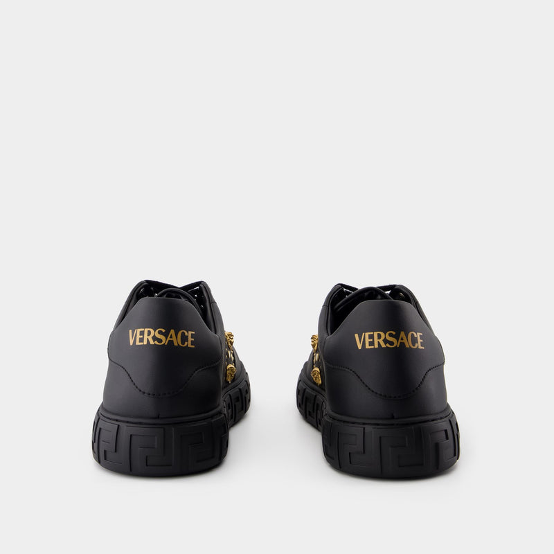 Sneakers - Versace - Cuir - Noir