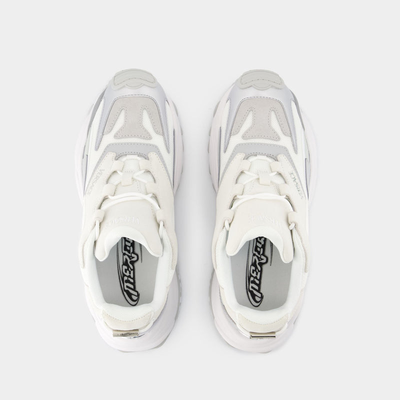 Sneakers Low Top - Versace - Cuir - Blanc