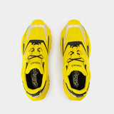 Sneakers Low Top - Versace - Cuir - Jaune