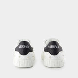 Sneakers - Versace - Cuir - Blanc