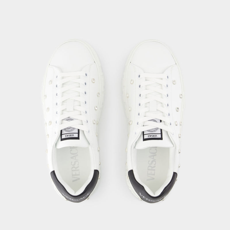 Sneakers - Versace - Cuir - Blanc