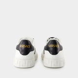 Sneakers - Versace - Cuir - Blanc