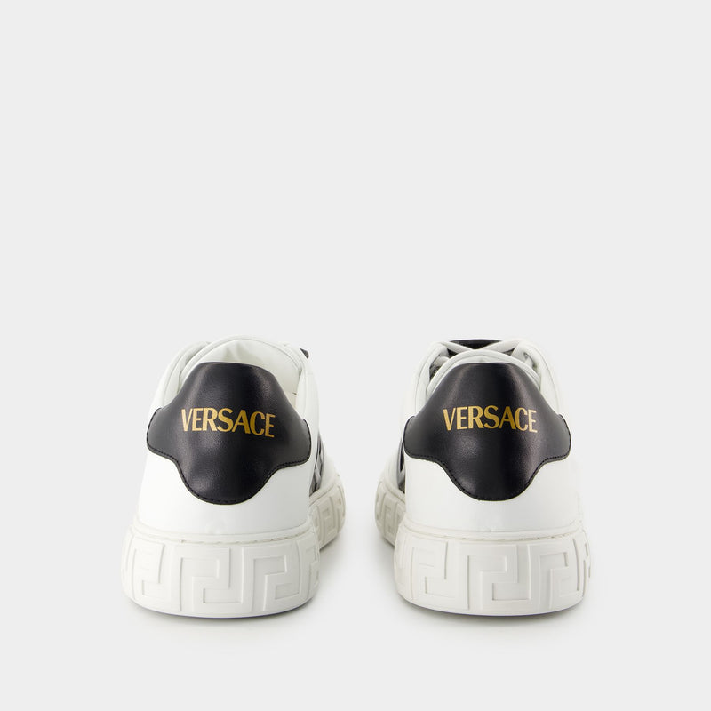 Sneakers - Versace - Cuir - Blanc