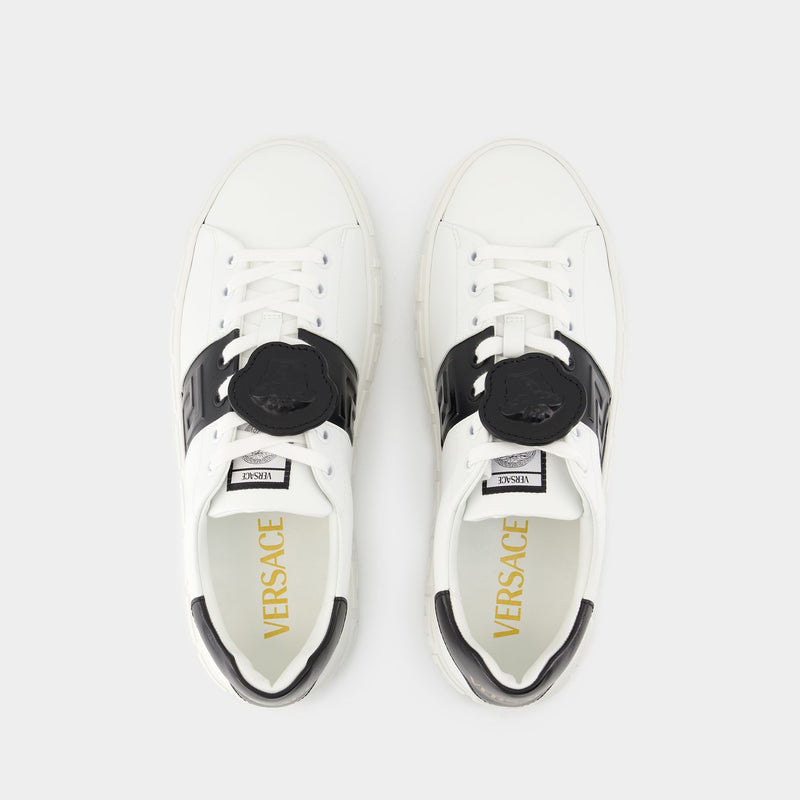 Sneakers - Versace - Cuir - Blanc