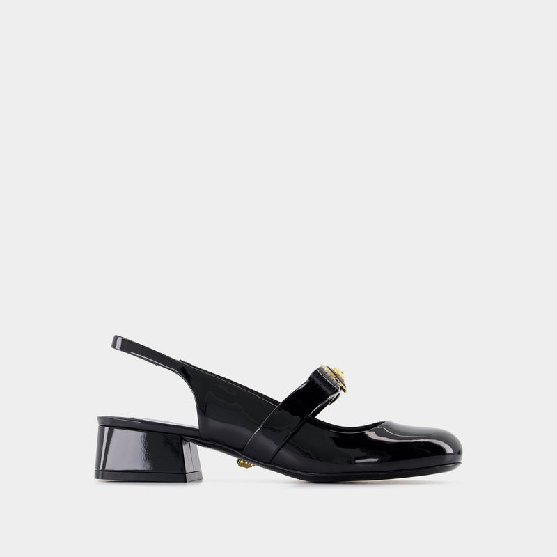 Sligback Gianni Ribbon - Versace - Cuir - Noir